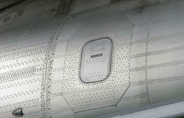 millions of rivets on a plane